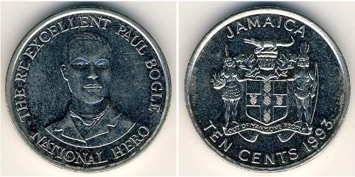 10 Cent Jamaica (1962 - ) Níquel/Cobre 