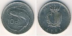 10 Cent Malta (1964 - ) Níquel/Cobre 