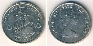 10 Cent  Níquel/Cobre Isabel II (1926-2022)