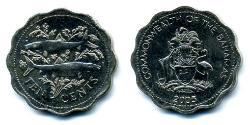 10 Cent Bahamas (1973 - ) Rame/Nichel 