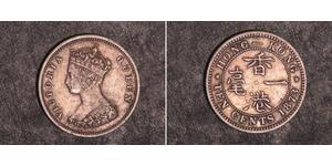 10 Cent Hongkong Silber Victoria (1819 - 1901)