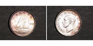 10 Cent Kanada Silber Georg VI (1895-1952)