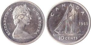 10 Cent Kanada Silber Elizabeth II (1926-2022)