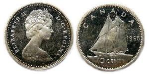10 Cent Kanada Silber Elizabeth II (1926-2022)