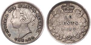 10 Cent Kanada Silber Victoria (1819 - 1901)