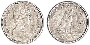 10 Cent Kanada Silber Elizabeth II (1926-2022)