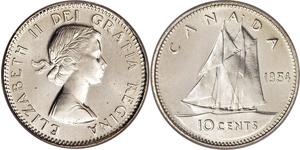 10 Cent Kanada Silber Elizabeth II (1926-2022)