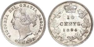 10 Cent Kanada Silber Victoria (1819 - 1901)