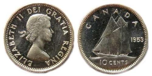 10 Cent Kanada Silber Elizabeth II (1926-2022)