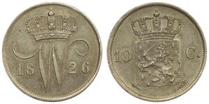 10 Cent Königreich der Niederlande (1815 - ) Silber 