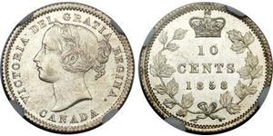 10 Cent Canada Silver Victoria (1819 - 1901)