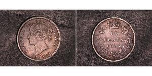10 Cent Canada Silver Victoria (1819 - 1901)