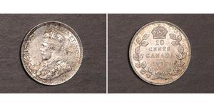 10 Cent Canada Silver George V of the United Kingdom (1865-1936)