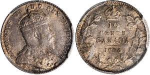 10 Cent Canada Silver Edward VII (1841-1910)