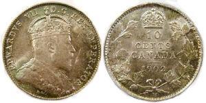 10 Cent Canada Silver Edward VII (1841-1910)