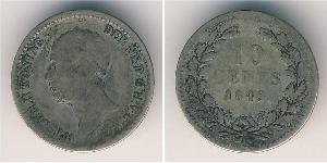 10 Cent Kingdom of the Netherlands (1815 - ) Silver 
