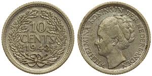 10 Cent Kingdom of the Netherlands (1815 - ) Silver 