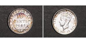 10 Cent Newfoundland and Labrador Silver George VI (1895-1952)