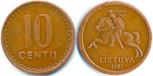 10 Cent Lituanie (1991 - ) Tin/Cuivre/Zinc 