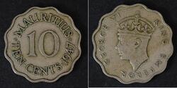10 Cent 毛里求斯 (1968 - )  乔治六世 (1895-1952)
