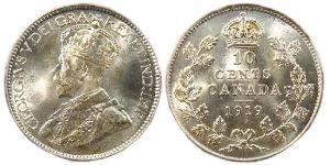 10 Cent 加拿大 銀 乔治五世  (1865-1936)