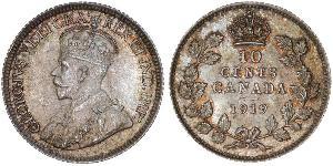 10 Cent 加拿大 銀 乔治五世  (1865-1936)