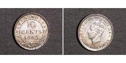 10 Cent 紐芬蘭與拉布拉多 銀 乔治六世 (1895-1952)