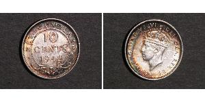 10 Cent 紐芬蘭與拉布拉多 銀 乔治六世 (1895-1952)