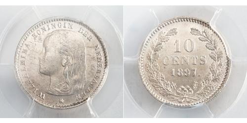 10 Cent 荷兰王国 銀 威廉明娜 (荷兰)