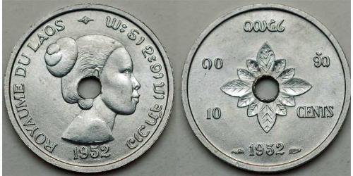 10 Cent 老挝 (1953 - ) 铝 
