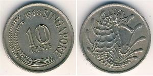 10 Cent 新加坡 銅/镍 