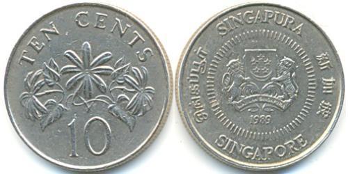 10 Cent 新加坡 銅/镍 