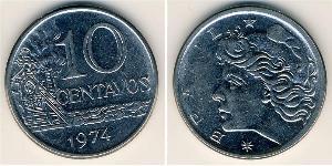 10 Centavo Brésil Acier 