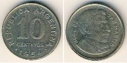 10 Centavo Argentinien (1861 - ) Acier/Nickel 