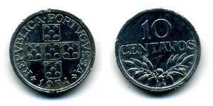 10 Centavo Estado Nuevo (Portugal) (1933 - 1974) Aluminio 