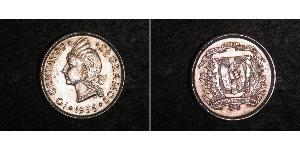 10 Centavo Repubblica Dominicana Argento 