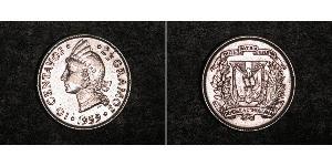 10 Centavo Repubblica Dominicana Argento 