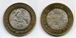 10 Centavo Messico (1867 - ) Bimetal 