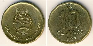 10 Centavo Argentine Republic (1861 - ) Brass 