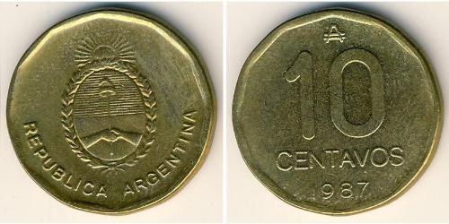 10 Centavo Argentine Republic (1861 - ) Brass 