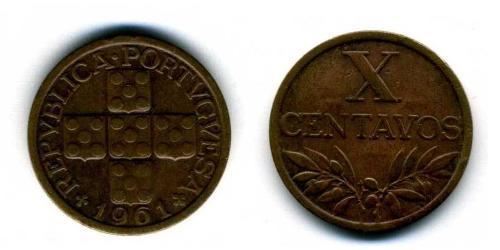 10 Centavo Estado Nuevo (Portugal) (1933 - 1974) Bronce 