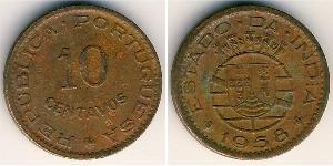 10 Centavo India portuguesa (1510-1961) Bronce 
