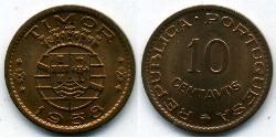 10 Centavo Timor oriental (1702 - 1975) Bronze 