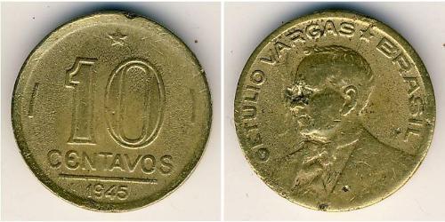 10 Centavo Brasilien Bronze/Aluminium 