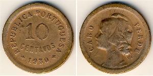 10 Centavo Portogallo / Cape Verde (1456 - 1975) Bronzo 