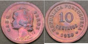 10 Centavo Portogallo / Cape Verde (1456 - 1975) Bronzo 