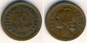 10 Centavo Portogallo / Cape Verde (1456 - 1975) Bronzo 