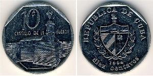 10 Centavo Cuba (1898 - ) Copper/Nickel 