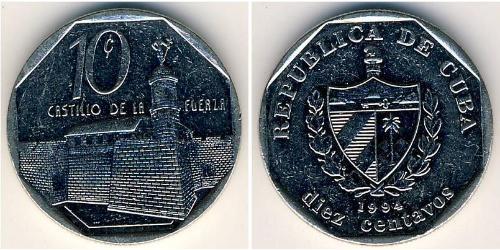 10 Centavo Cuba (1898 - ) Copper/Nickel 