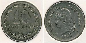 10 Centavo Argentinien (1861 - ) Cuivre/Nickel 